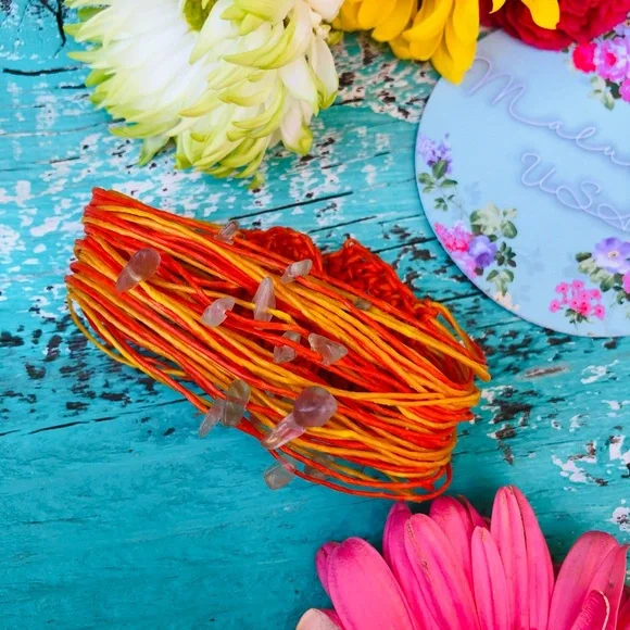 NEW Ethnic Colorful Bracelet with Natural Stones - Picture 4 of 5